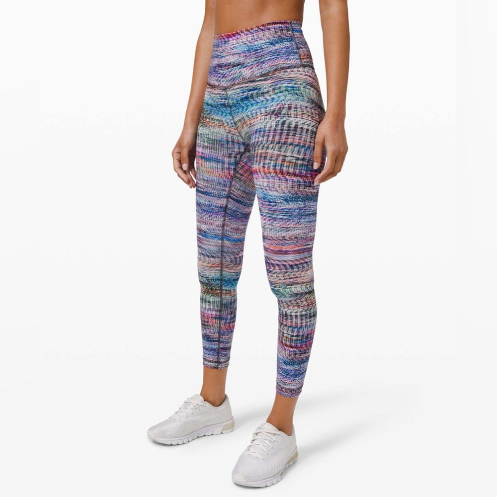 LULULEMON Wunder Train High-Rise Tight 25" - W5CQOS - Digital Oasis Multi - Sz 2